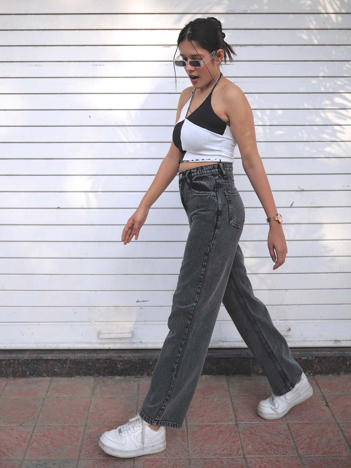 Charcoal Straight Leg Jeans - Image 4