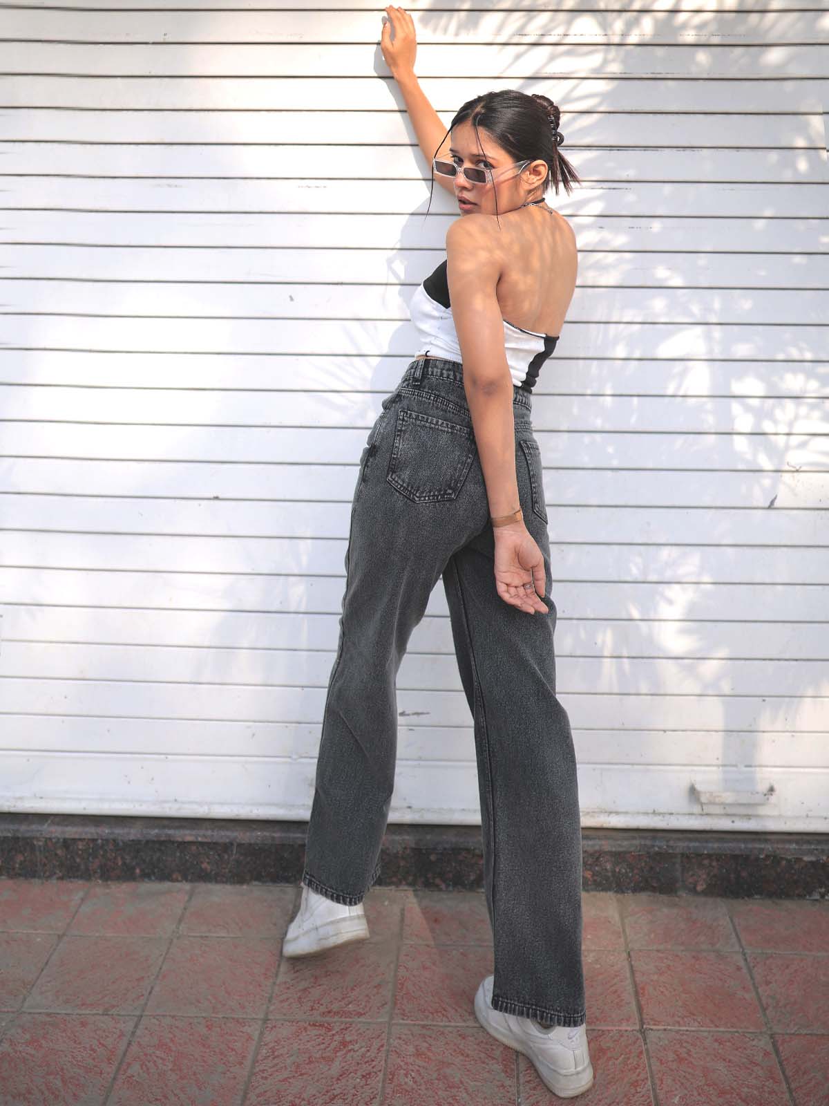 Charcoal Straight Leg Jeans - Image 5