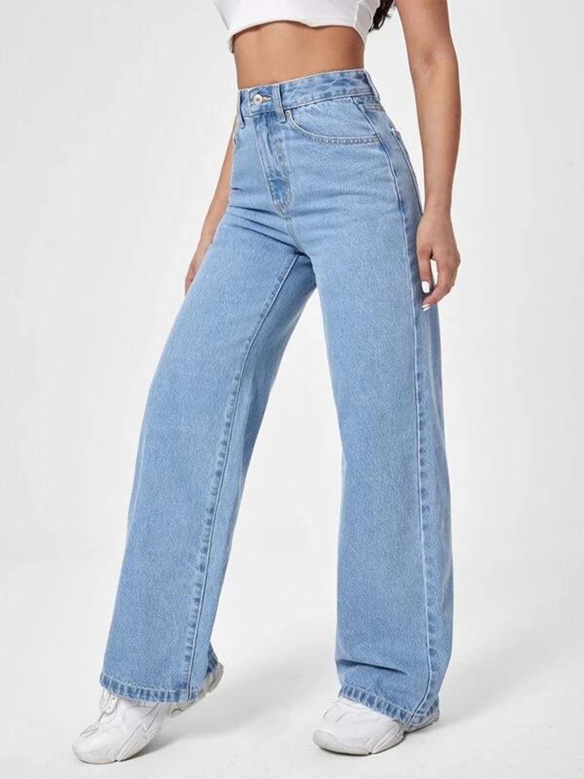 Ice Blue Straight Leg Jeans - Image 3